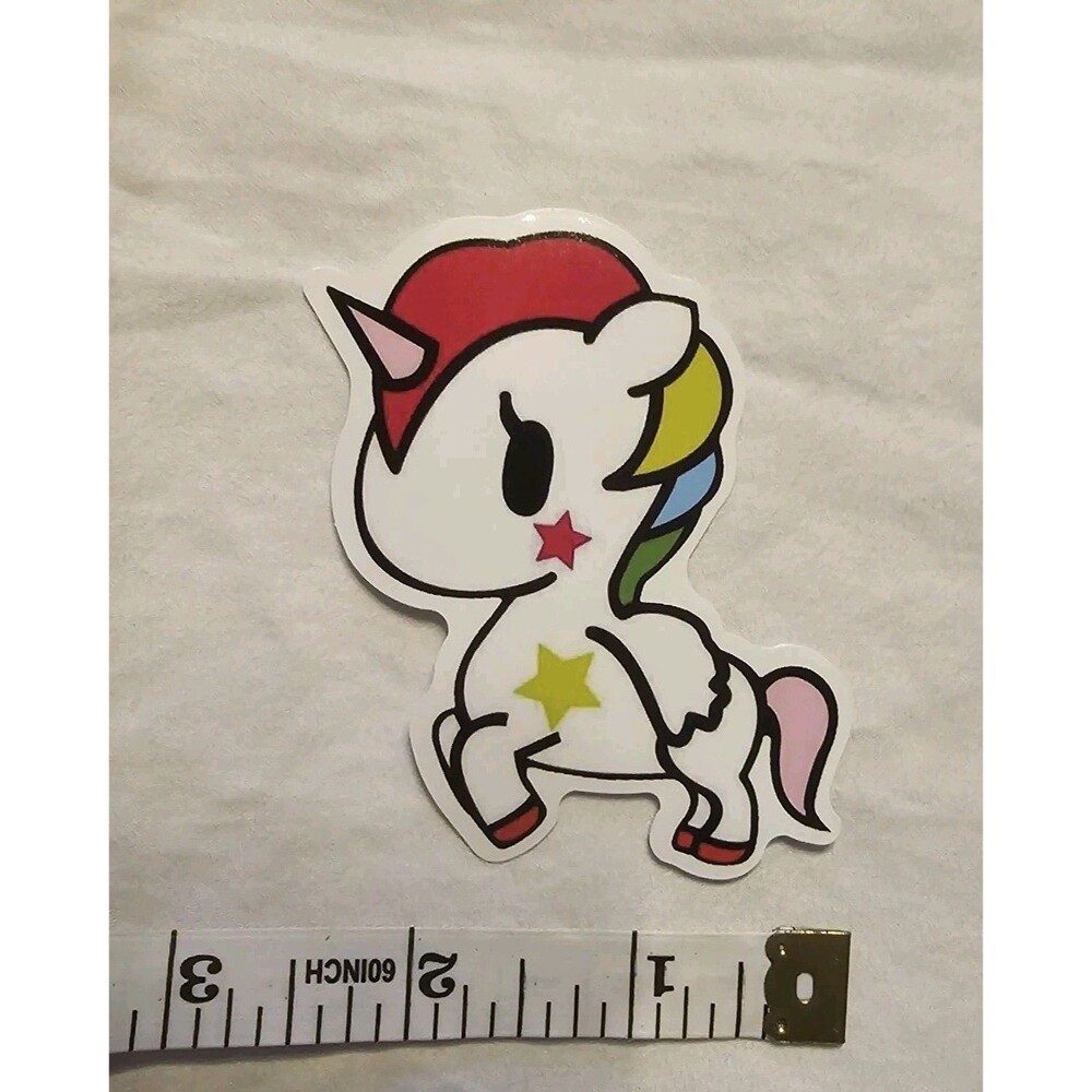 Stellina Unicorno Waterproof Logo Decal Sticker Tokidoki Unicorno Strawberry